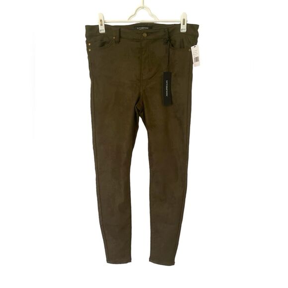 Liverpool Abby Skinny Silky‎ Soft in Slate Green NWT, Size 12/31 - Picture 4 of 7